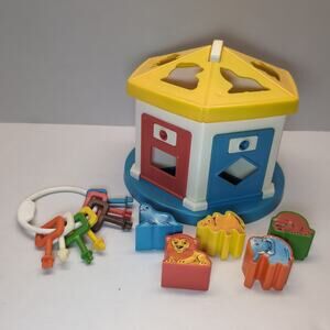Chicco Gazoobo Cottage Shape Sorter Toy w/ Keys & Animals (Missing 1) Only